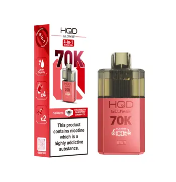 HQD Glow Air 70K Cherry Ice & Strawberry Raspberry Cherry Ice Prefilled Pod Kit – 20mg