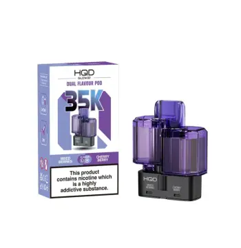 HQD Glow Air 35K Mixed Berries & Cherry Berry Prefilled Pod – 20mg
