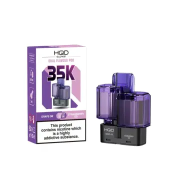 HQD Glow Air 35K Grape GB & Strawberry GB Prefilled Pod – 20mg