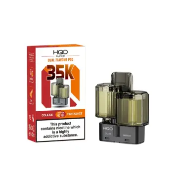 HQD Glow Air 35K Cola Ice & Fantasi Ice Prefilled Pod – 20mg