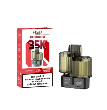 HQD Glow Air 35K Cherry Ice & Strawberry Raspberry Cherry Ice Prefilled Pod – 20mg